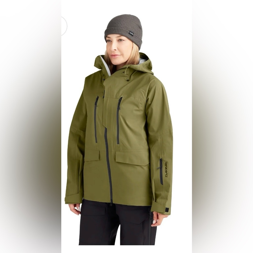 DAKINE Sender Stretch 3L Jacket, Earth Green NWT. Ret $495 Sz Lg Eco-Friendly